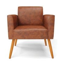 Kit 2 Poltronas Pés Palito Castanho Marisa Corano D03 - D\'rossi Cor Nozes - 6