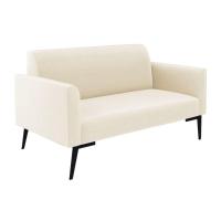 Sofá Namoradeira Com 2 Poltronas Pés Villach Marisa Veludo D03 - D\'rossi Cor Bege - 6