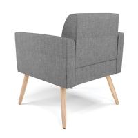 Poltrona Pés Palito Natural Marisa Linho D03 - D\'rossi Cor A26 Grafite