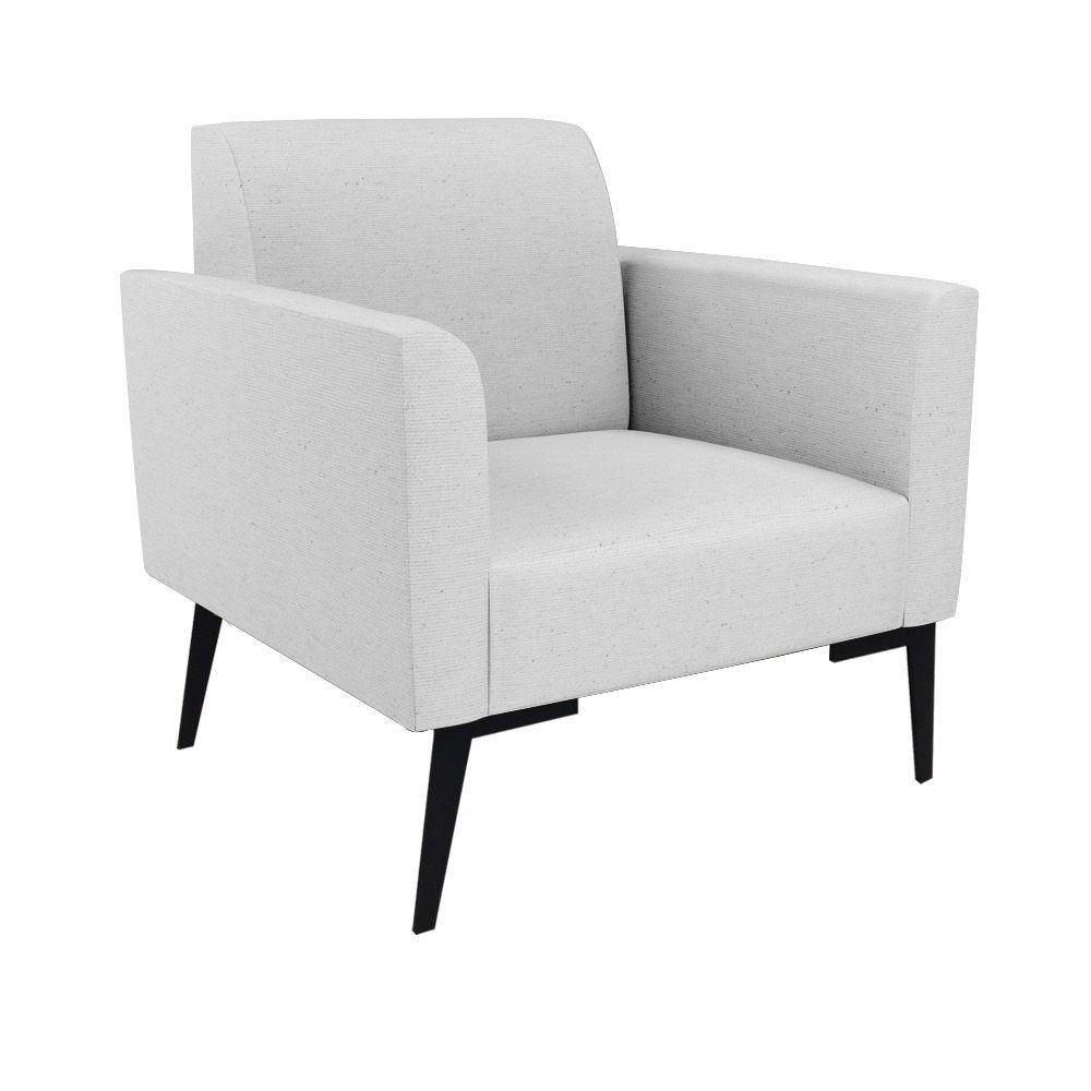 Sofá Namoradeira Com 2 Poltronas Pés Villach Marisa Linho D03 - D\'rossi Cor A05 Cinza - 3