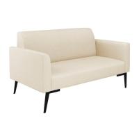 Sofá Namoradeira Com 2 Poltronas Pés Villach Marisa Linho D03 - D\'rossi Cor A19 Bege - 6