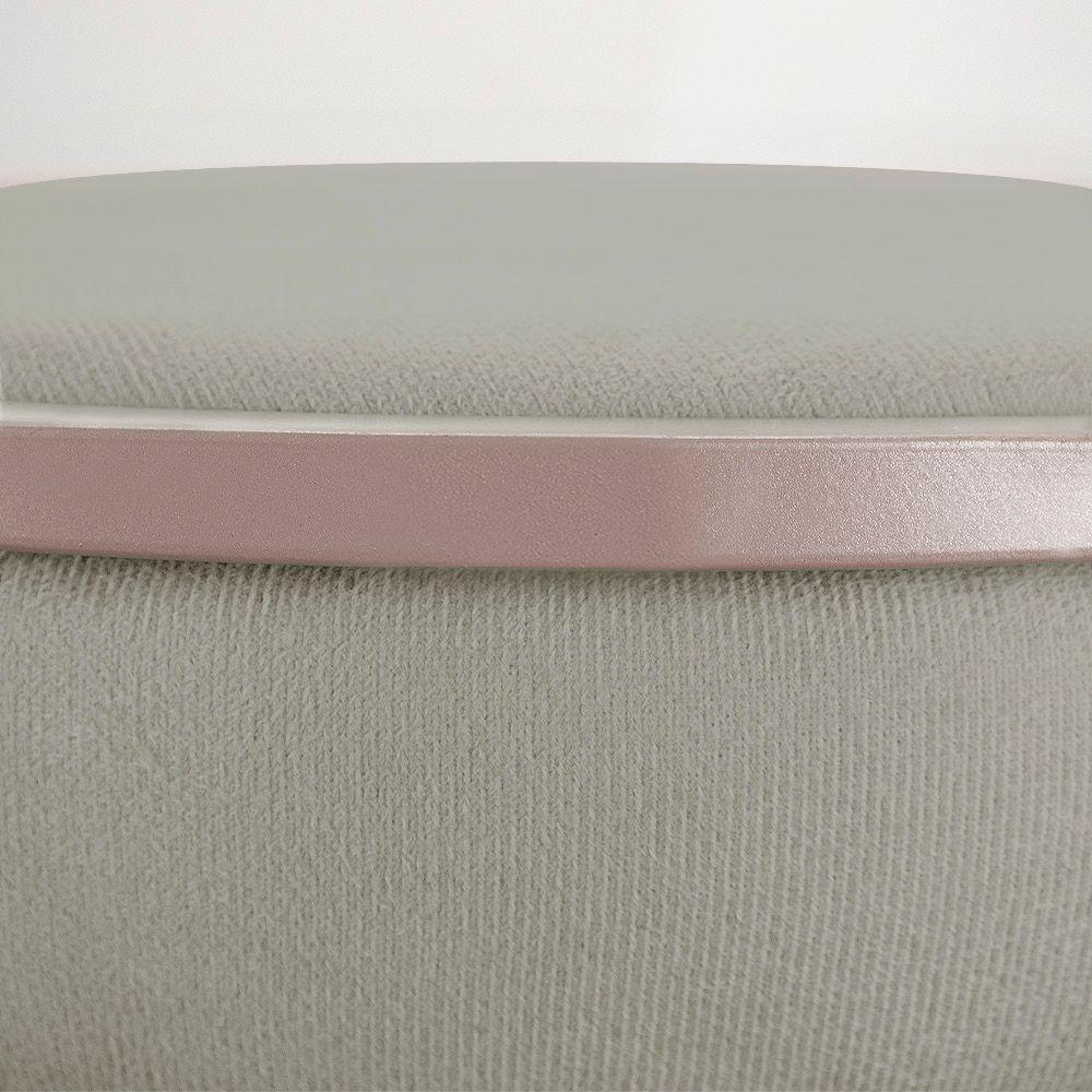 Puff Love Suede Base Cobre D\'rossi Cor Marrom Rato - 5