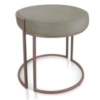 Puff Love Suede Base Cobre D\'rossi Cor Marrom Rato - 1