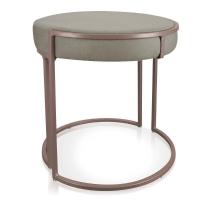 Puff Love Suede Base Cobre D\'rossi Cor Marrom Rato - 7