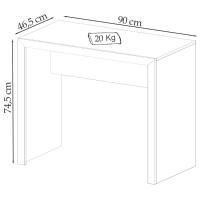 Escrivaninha Mesa Escritorio Me4139 Rustico Tecno Mobili Rustico - 6