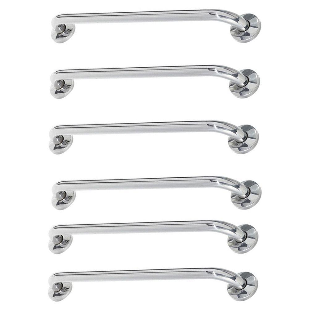 Alça De Apoio 60cm Kit 6 Unidades Suporte Segurança Idoso Corrimao Parede Banheiro - 1