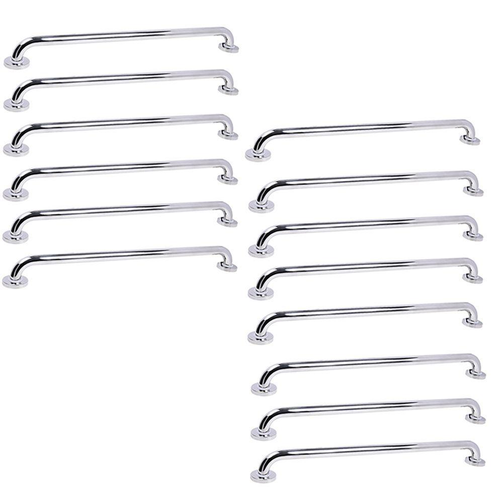 Alça De Apoio 70cm Barra Inox Kit 14 Unidades Idoso Deficiente Banheiro Box Parede Segurança Suporte - 1