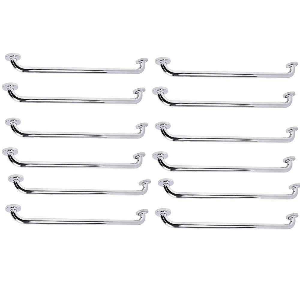 Alça Barra Apoio 70cm Suporte Anti Queda Kit 12 Uni Cadeirante Deficiente Gestante Idoso Banheiro Casa Box Inox Evita Acidentes - 1