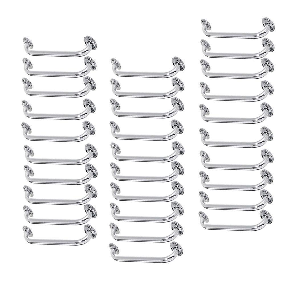 Alça De Apoio Inox Barra 50cm Kit 30 Unidades Idoso Cadeirante Suporte Corrimao Banheiro - 1