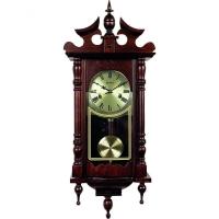 Relógio Parede Cordas Carrilhão 80 Cm Madeira Herweg 5352 Ipê - 1