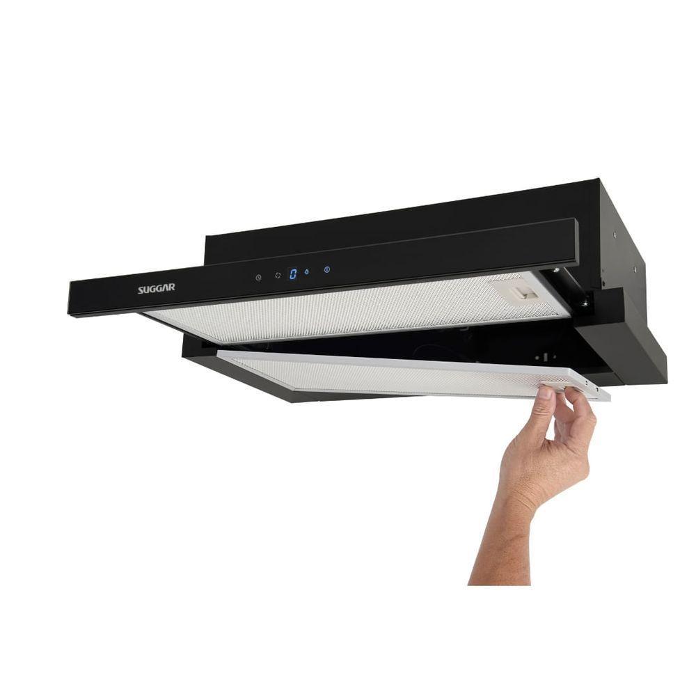 Depurador De Ar Suggar Slim De Embutir 80cm Preto 110v De81thpt - 8