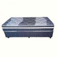 Conjunto Box Paris Solteiro Com Molas Ensacadas 88x188x68cm 2024 Topázio Preto E Cinza - 3