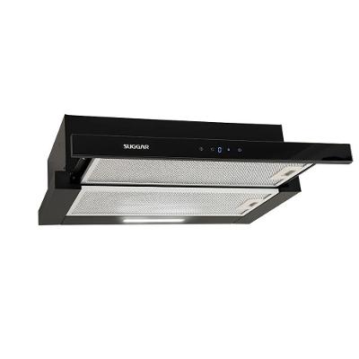 Depurador De Ar Suggar Slim De Embutir 80cm Preto 220v De82thpt Depurador Suggar Slim Touch 80cm Preto 220v