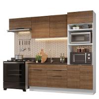 Armário De Cozinha Completa 270cm Branco/rustic Stella Madesa 10 Branco/rustic - 9