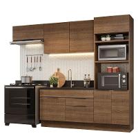 Armário De Cozinha Completa 270cm Rustic Stella Madesa 10 Rustic - 3