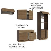 Armário De Cozinha Completa 270cm Rustic Stella Madesa 10 Rustic - 10