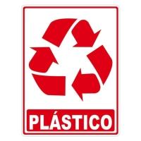 Adesivo Lixo Reciclavel Plástico 20cm X 15cm Nome Do Desenho Plástico - 1