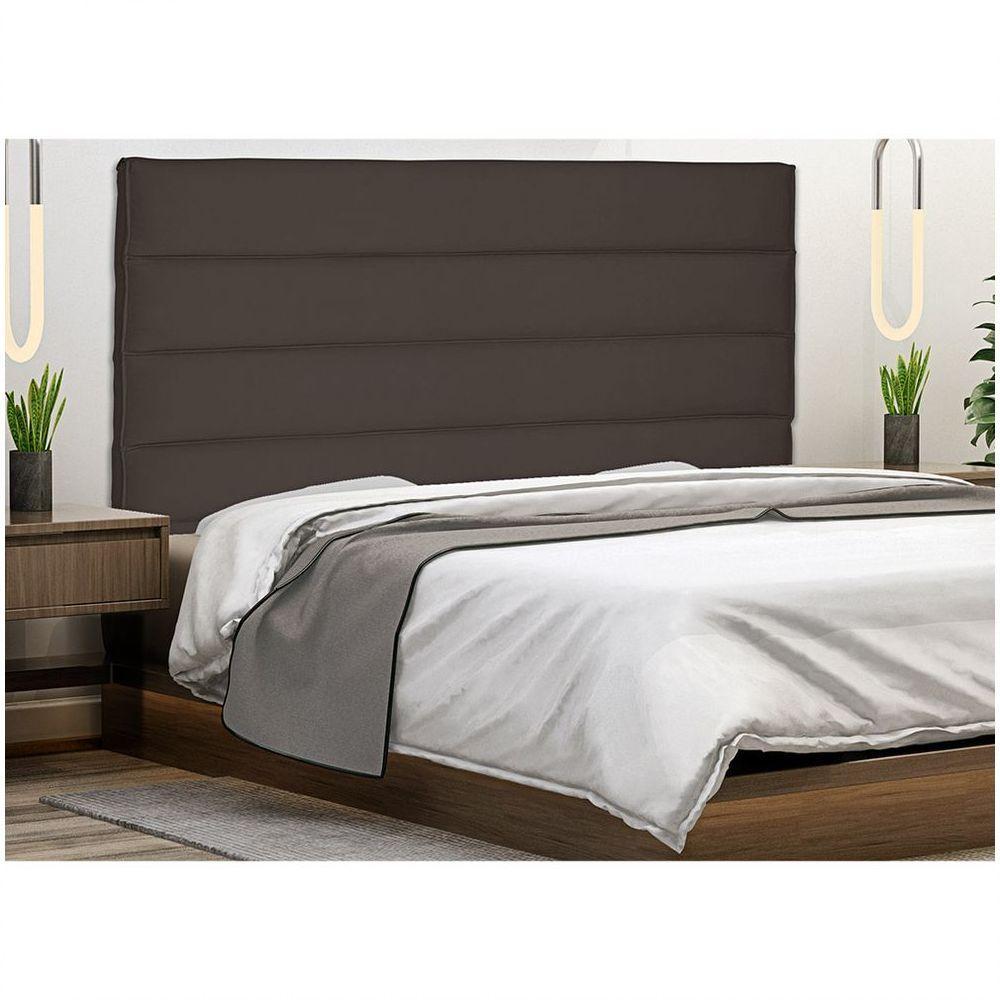 Cabeceira Queen 160 Cm Greta Suede Café - 2