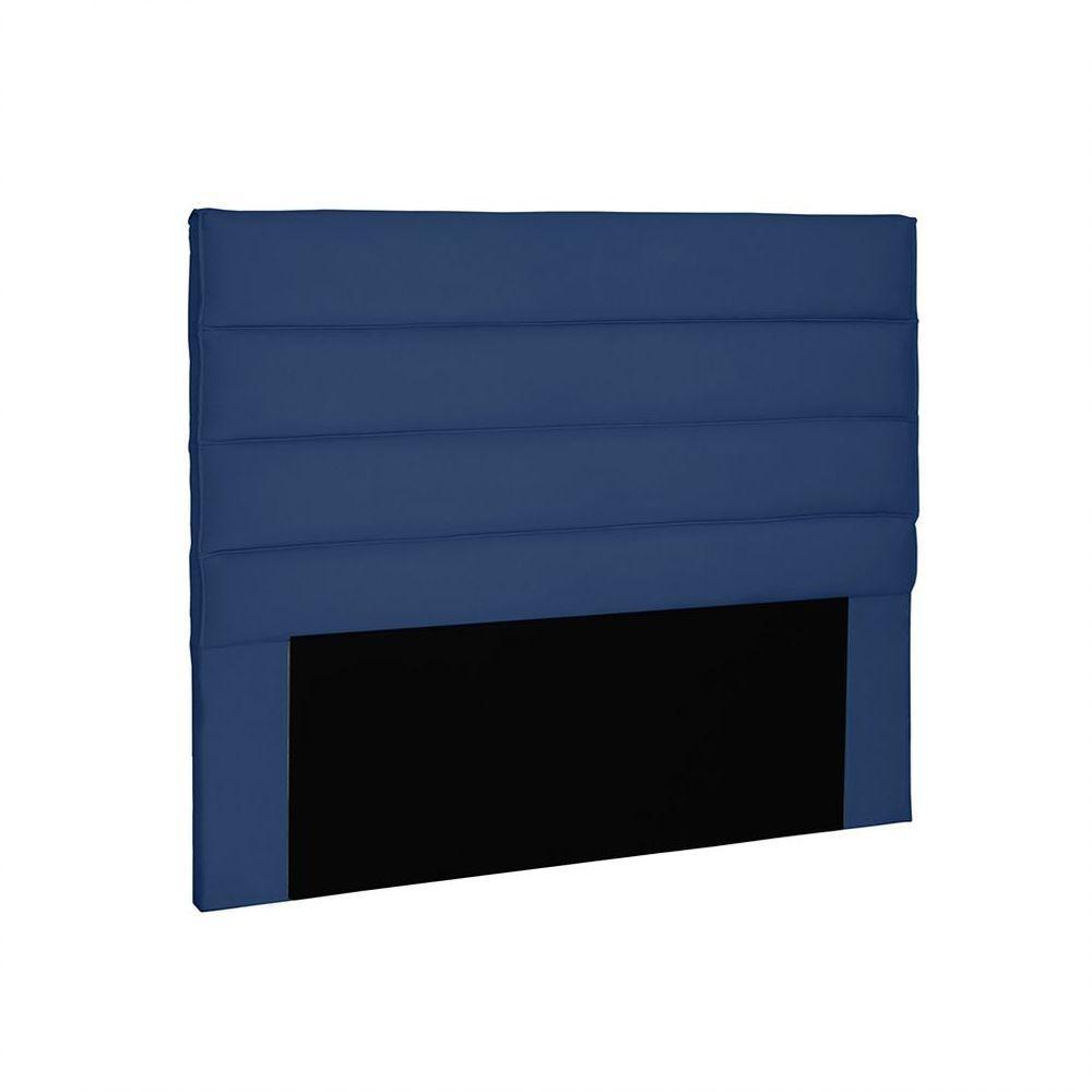 Cabeceira Queen 160 Cm Greta Suede Azul Marinho - 4