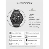 Relógio Masculino Reef Tiger Rga95s7-bbb à Prova D'água Ouro - 4