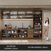 Armário De Cozinha Completa 310cm Rustic Stella Madesa 01 Rustic - 2