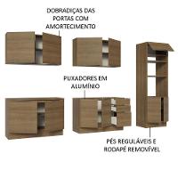 Armário De Cozinha Completa 310cm Rustic Stella Madesa 01 Rustic - 7