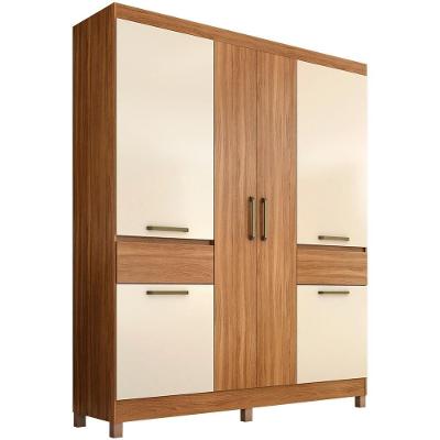 Guarda Roupa Casal 62760 6 Portas Bater 2 Gavetas Amendola Off White