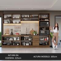 Armário De Cozinha Completa 310cm Rustic Stella Madesa 03 Rustic - 2