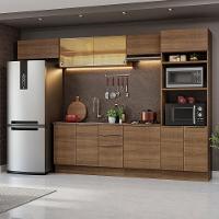 Armário De Cozinha Completa 330cm Rustic Stella Madesa 04 Rustic - 1