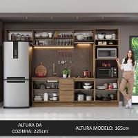 Armário De Cozinha Completa 330cm Rustic Stella Madesa 04 Rustic - 3