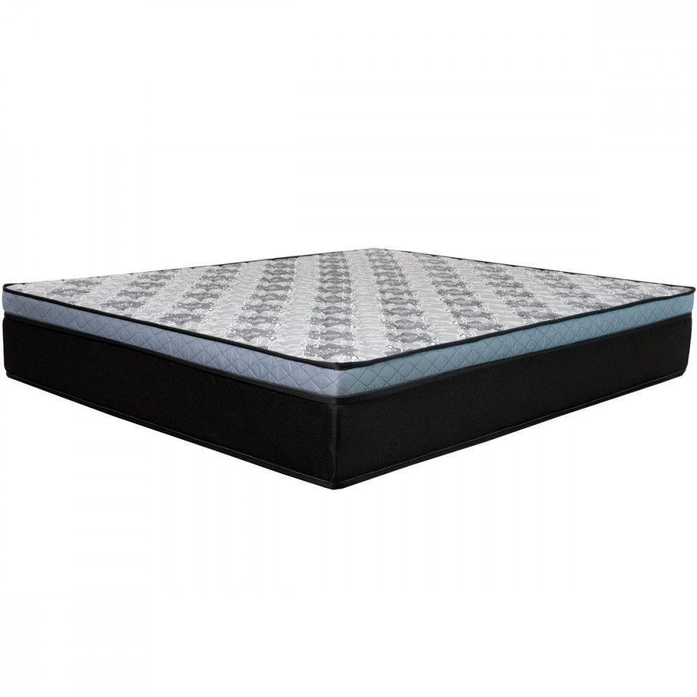 Colchão King Molas Ensacadas Florence Master 193x203x32cm Preto Com Cinza - 1