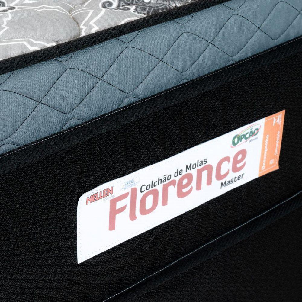 Colchão King Molas Ensacadas Florence Master 193x203x32cm Preto Com Cinza - 2