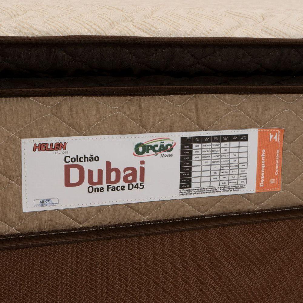 Colchão Viúva Espuma D45 Pillow Top Dubai 128x188x24cm Bordô - 3