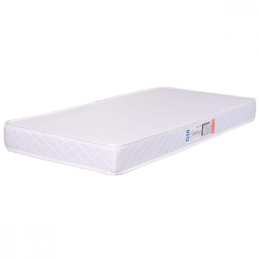 Colchão De Berço Espuma D18 Pro Confort Baby 70x130x12cm Branco - 1
