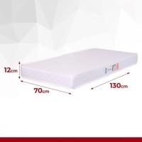 Colchão De Berço Espuma D18 Pro Confort Baby 70x130x12cm Branco - 3