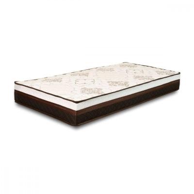 Colchão Solteiro Molas Ensacadas Veneza Special 88x188x20cm Marrom Com Bege
