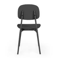 Kit 2 Cadeiras Itália Para Sala/cozinha Em Polipropileno - Preto