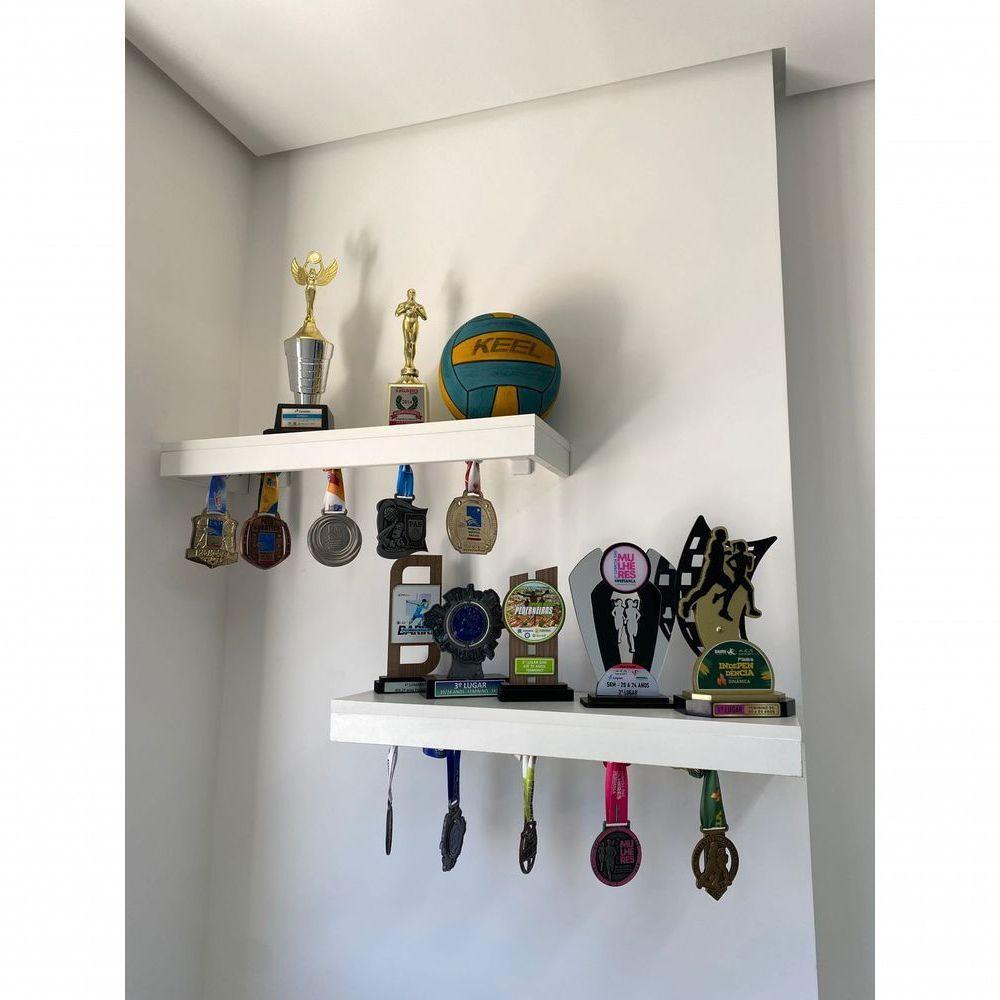 Suporte Trofeus E Medalhas 60 Cm C X 20 Cm P Com Suporte Madeirado - 3