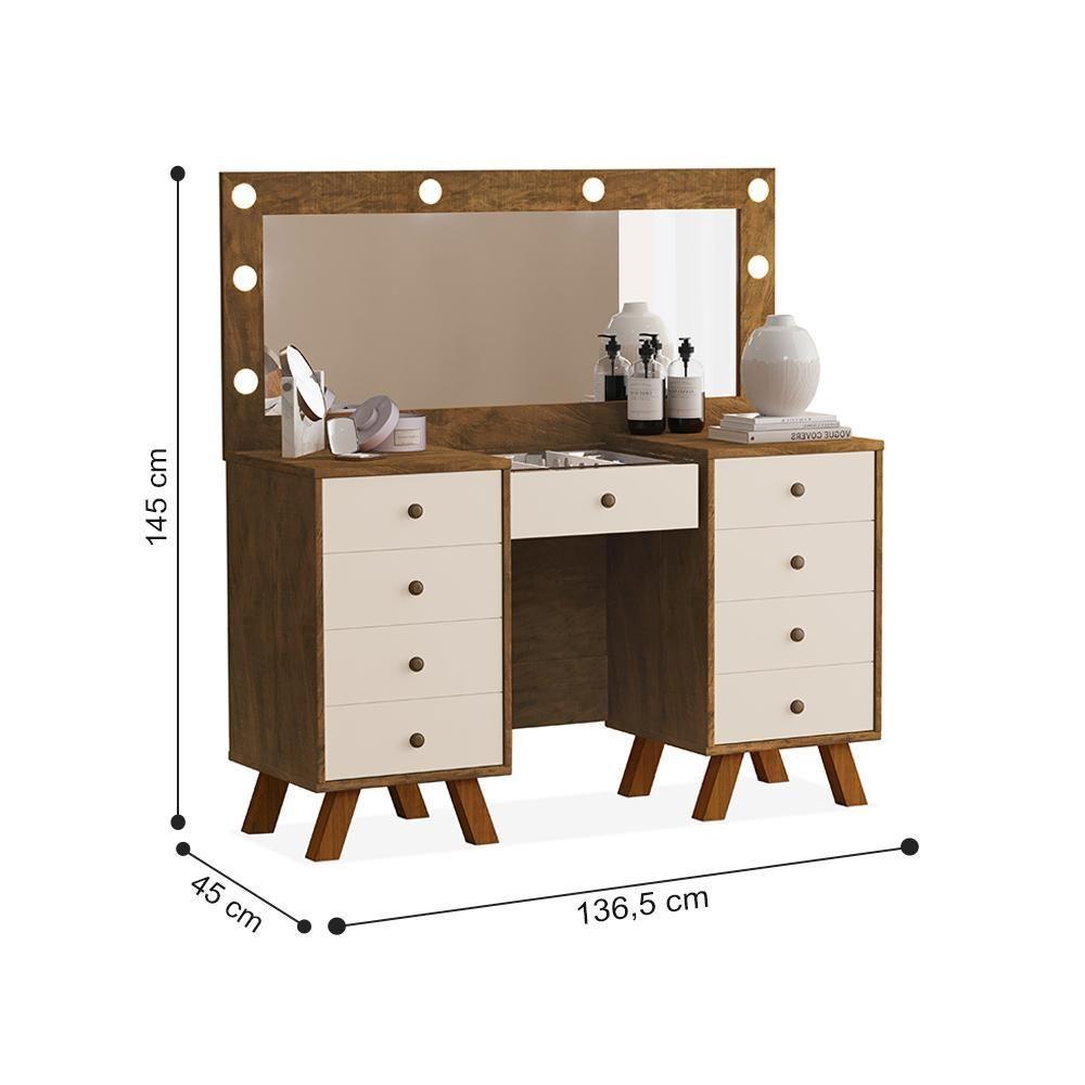 Penteadeira Dólar Malbec Off White - 2