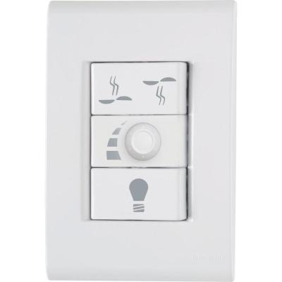 Conjunto 4X2 Variador De Ventilador Bivolt Liz Branco
