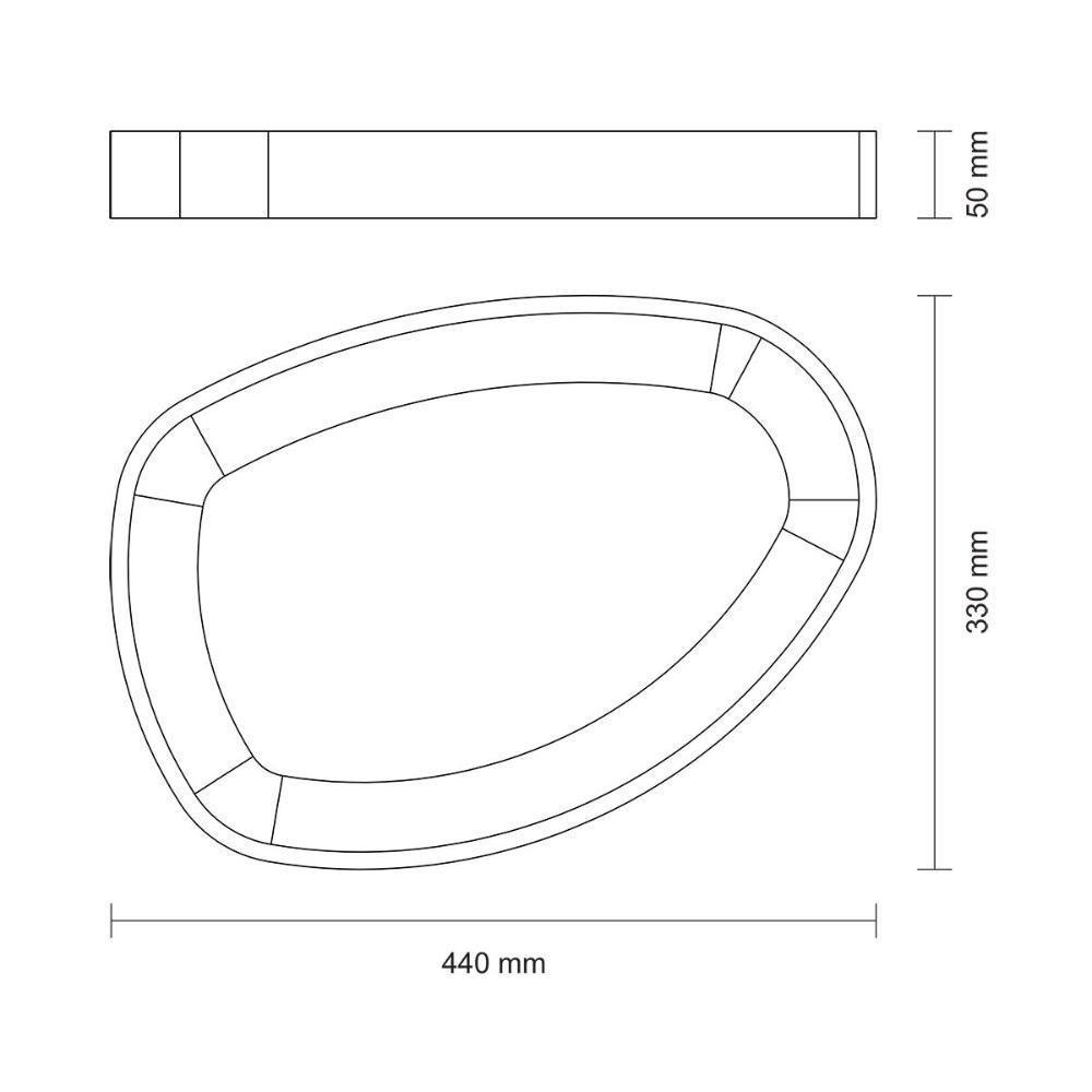 Gamela Organica Churrasco Tramontina Em Madeira Teca Fsc Com Acabamento Em óleo Mineral 44x30 Cm - 2