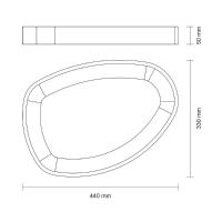 Gamela Organica Churrasco Tramontina Em Madeira Teca Fsc Com Acabamento Em óleo Mineral 44x30 Cm - 2