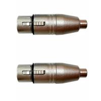 Kit Adaptadores Rca Fêmea P-xlr 3p Fêmea Niq. Wc 244 Ad (2un) Wireconex - Pç - 2 - 1