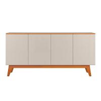 Buffet 4 Portas Para Sala De Jantar Porto Off White Nature - 4