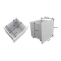 Estante Organizadora Infantil Porta Livros E Carrinhos Com Baús Ava 100% Mdf