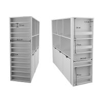 Estante Organizadora Infantil Porta Livros E Carrinhos Com Baús Ava 100% Mdf - 7