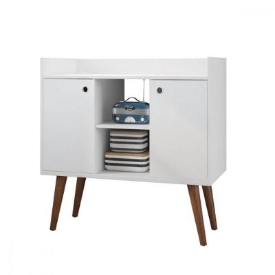 Buffet Aparador De Café Cairo 2 Portas Fiorello Branco Brilho