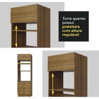 Armário De Cozinha Completa 330cm Rustic Stella Madesa 06 Rustic - 5