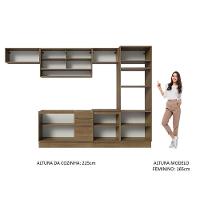 Armário De Cozinha Completa 330cm Rustic Stella Madesa 06 Rustic - 6
