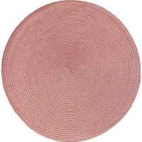 Kit 2 Americano Requinte Liso Para Mesa Redondo 38cm Rosê - 1